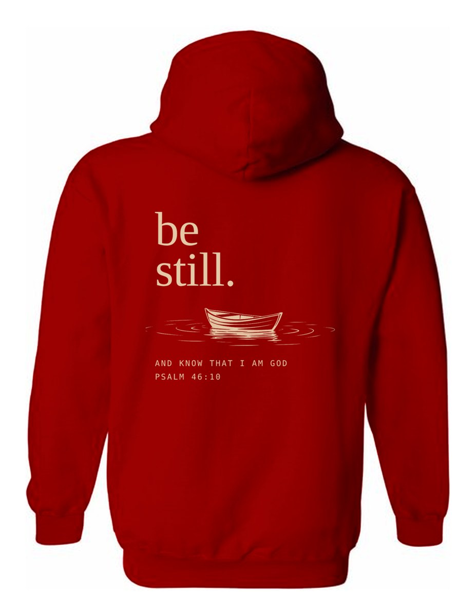 Be Still Hoodie, back